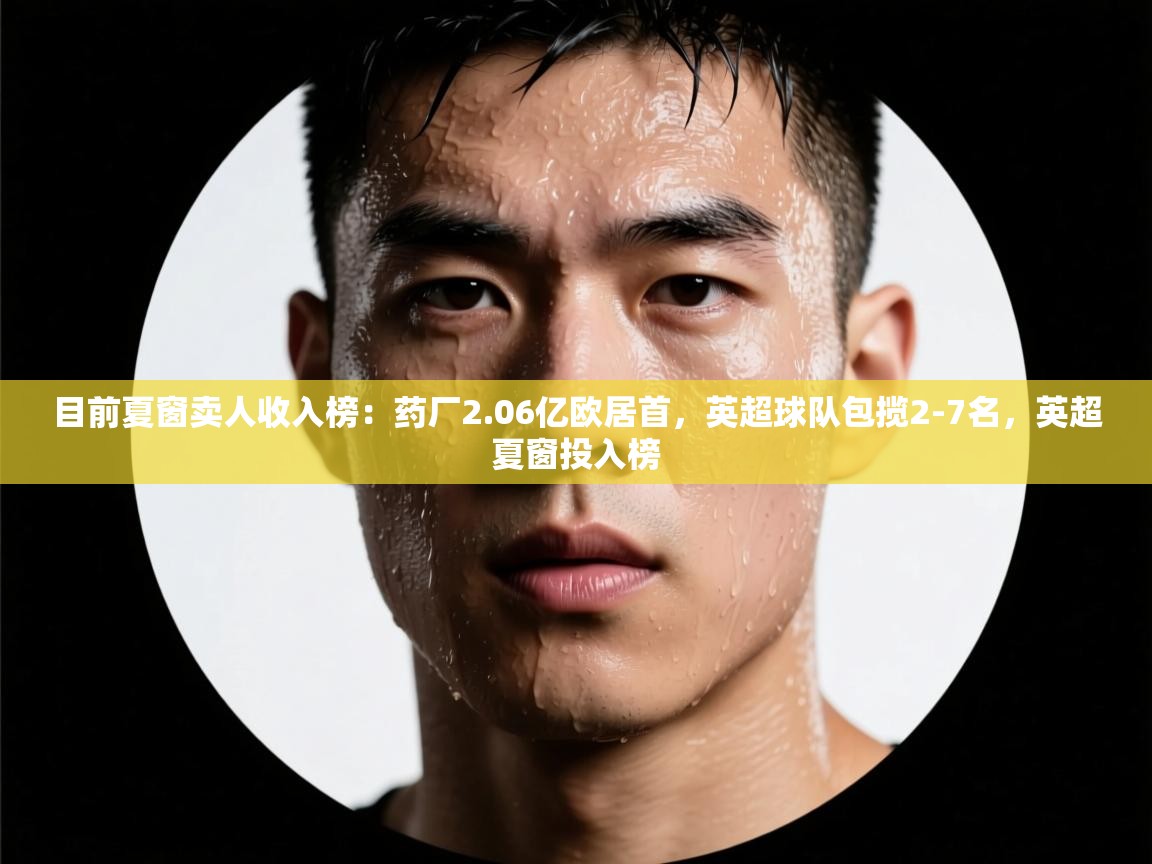 目前夏窗卖人收入榜:药厂2.06亿欧居首,英超球队包揽2-7名,英超夏窗投入榜 第2张